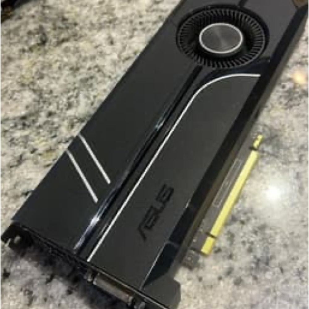 ASUS Black and Silver Graphics Card